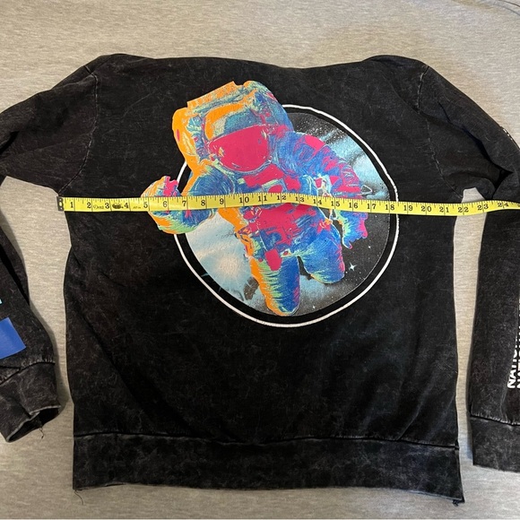 Hyper Space Stone Wash Black NASA hoodie - Picture 5 of 5